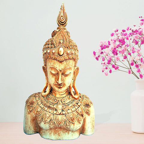 Thai Buddha Antique Finish Statue