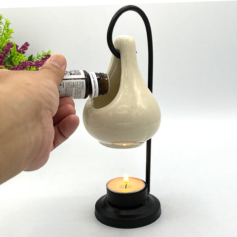 white ceramic burner