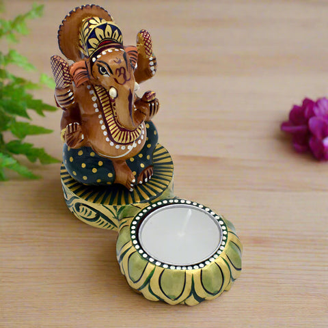 Lotus Ganesha Statue