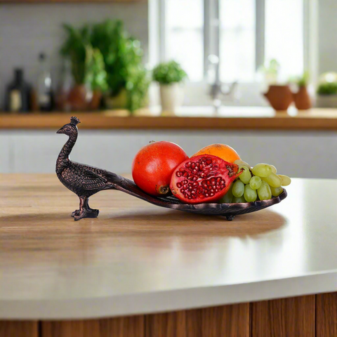 Peacock Shape Serving Tray