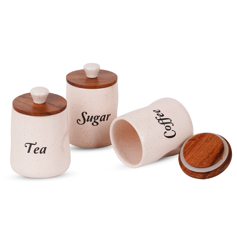 Coffee sugar tea containers for kitchen ceramic