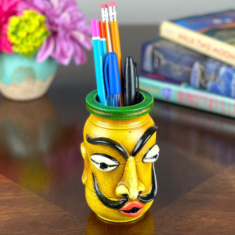 wooden pen holder