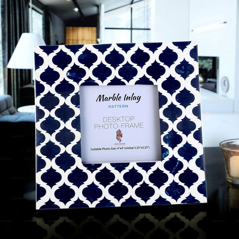 blue photo frame